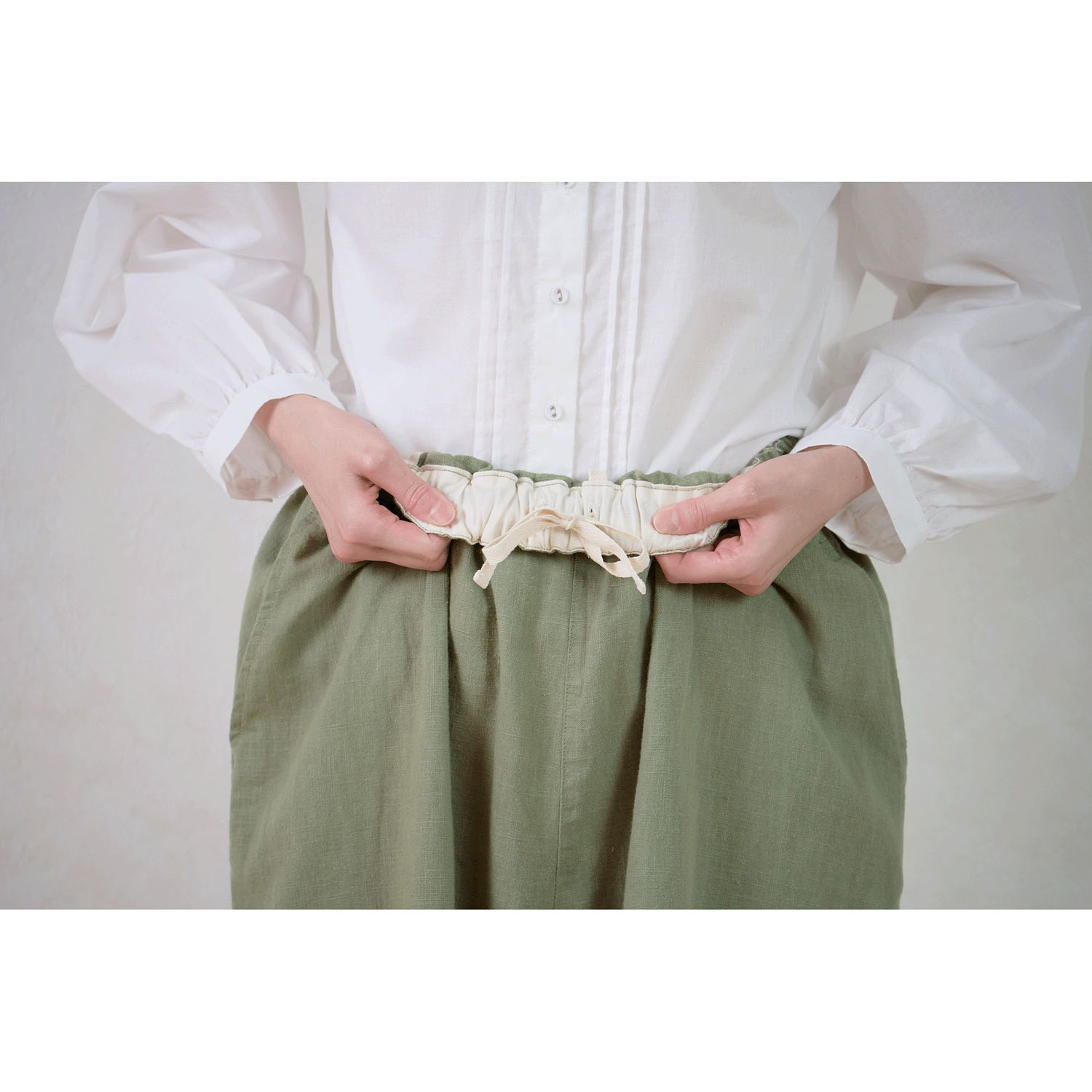 le ciel 麻綿平織パンツ - 画像11