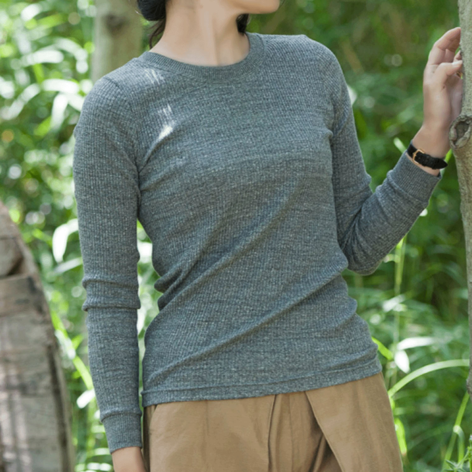 天衣無縫 コットンリブクルーネック