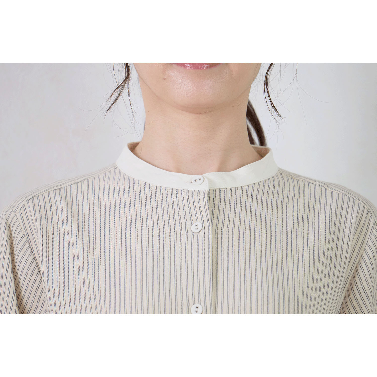 le ciel de demain コットンストライプワンピース - 画像5