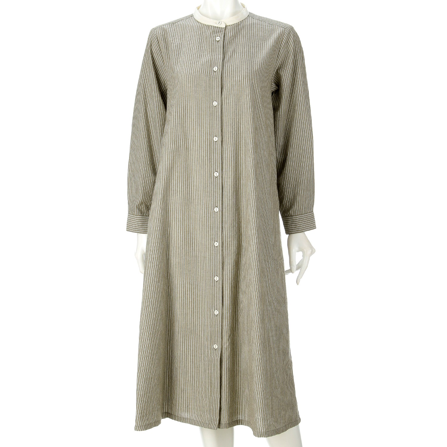 le ciel de demain コットンストライプワンピース - 画像8