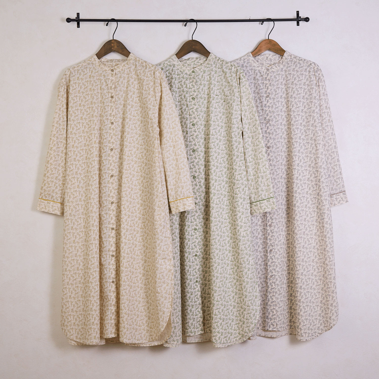 le ciel de demain コットンリーフプリントワンピース - 画像2