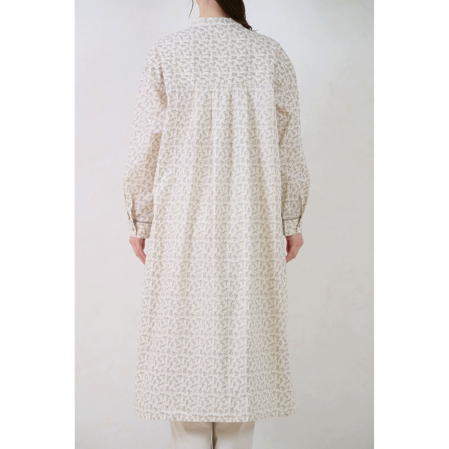 le ciel de demain コットンリーフプリントワンピース - 画像5