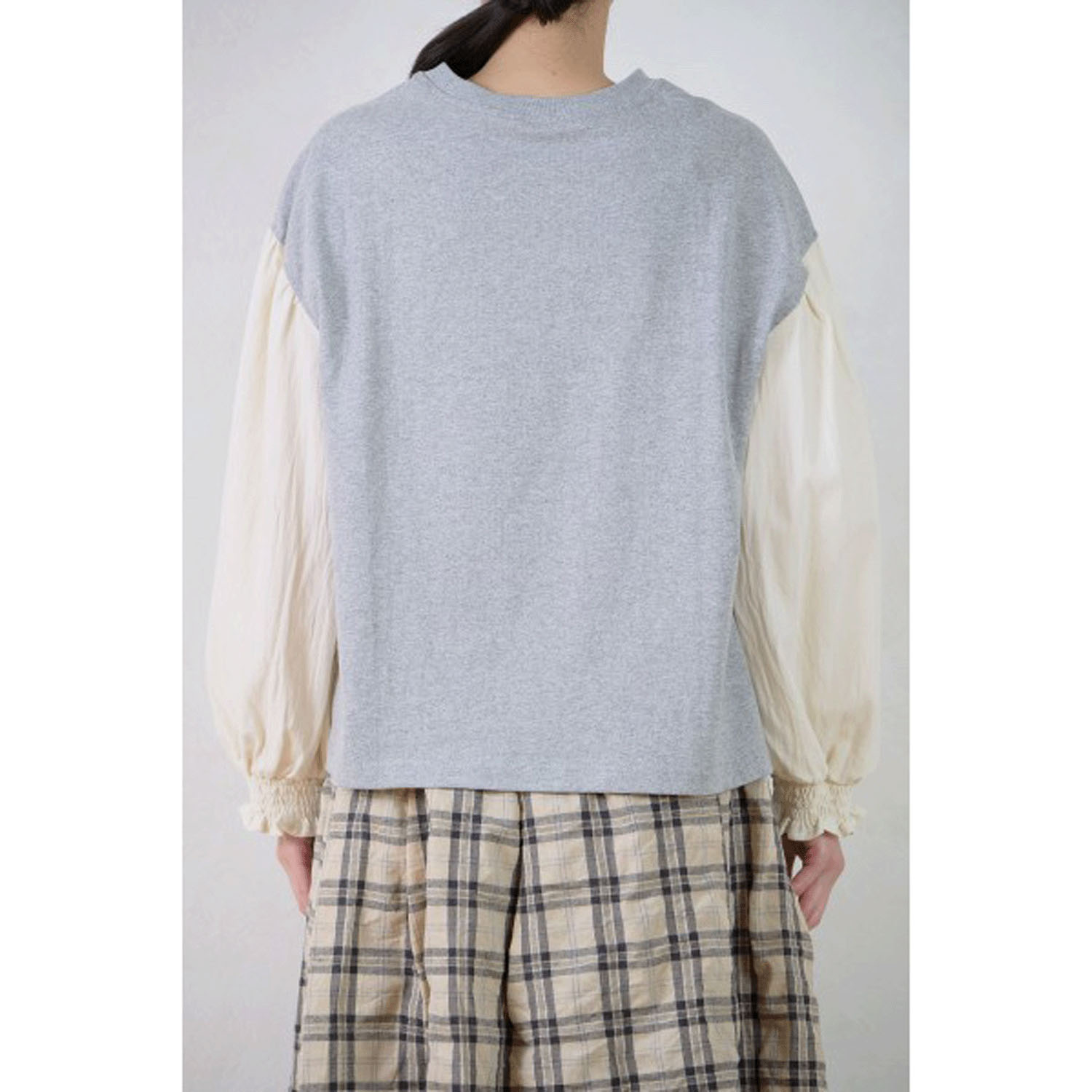 le ciel de demain コットン天竺カットソーブラウス - 画像2