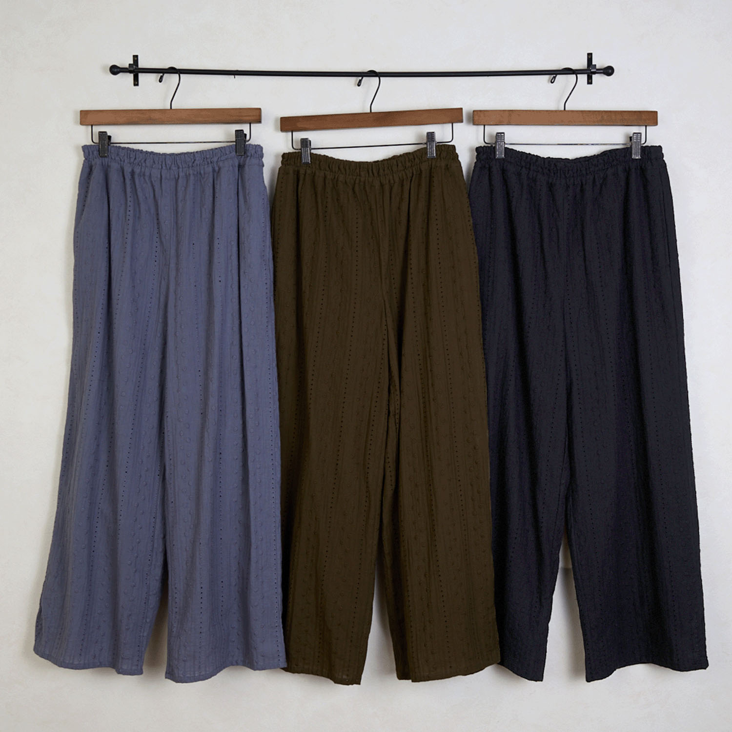 le ciel de demain コットンストライプレースパンツ - 画像2