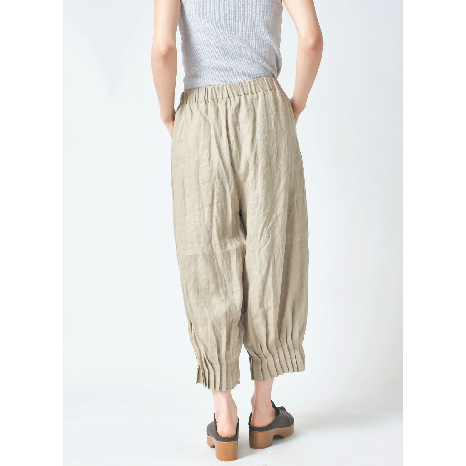 ubasoku 裏地付きワイドシルエットパンツ - 画像8