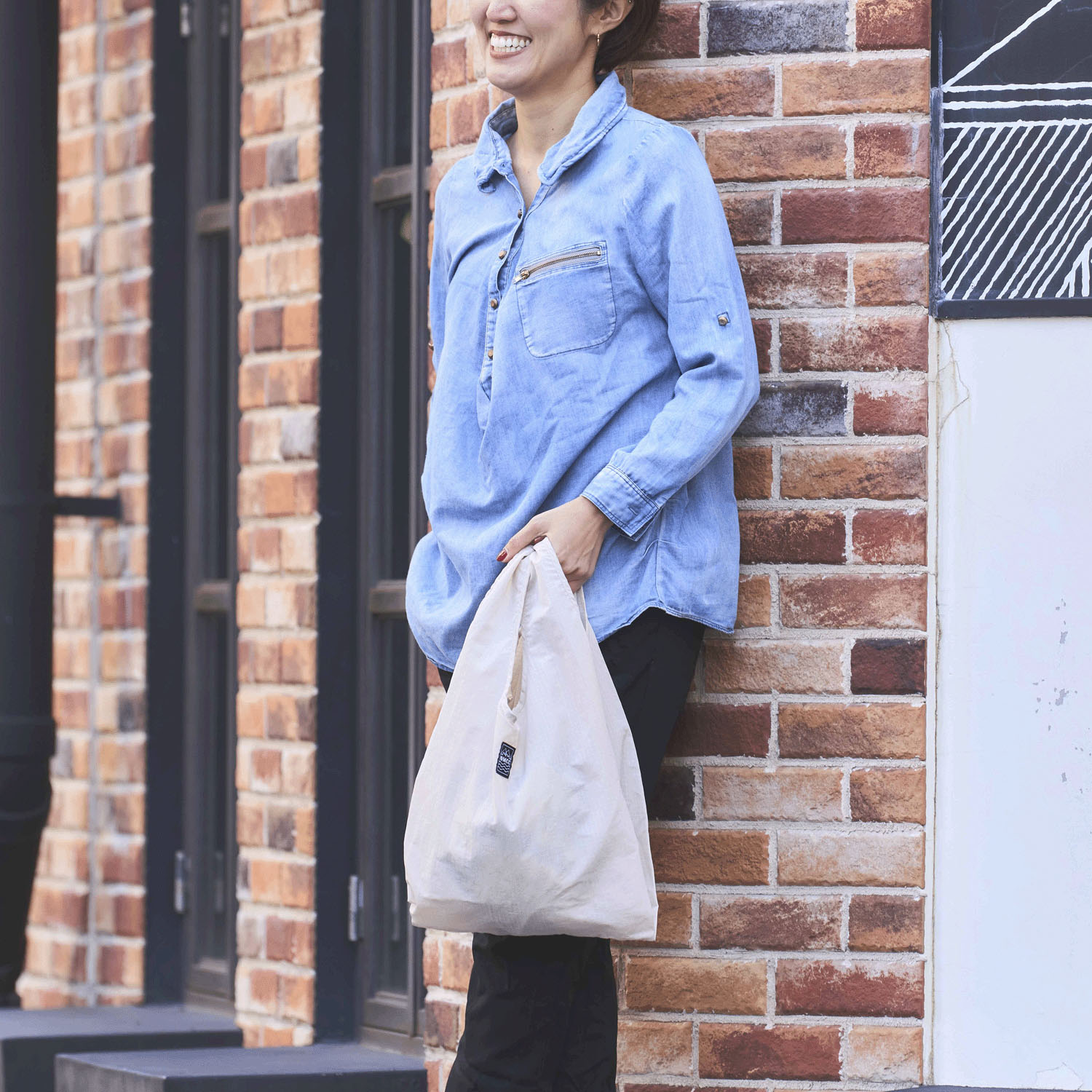OMCC SHOPPING BAG NATURAL RIPSTOP Sサイズ - 画像5