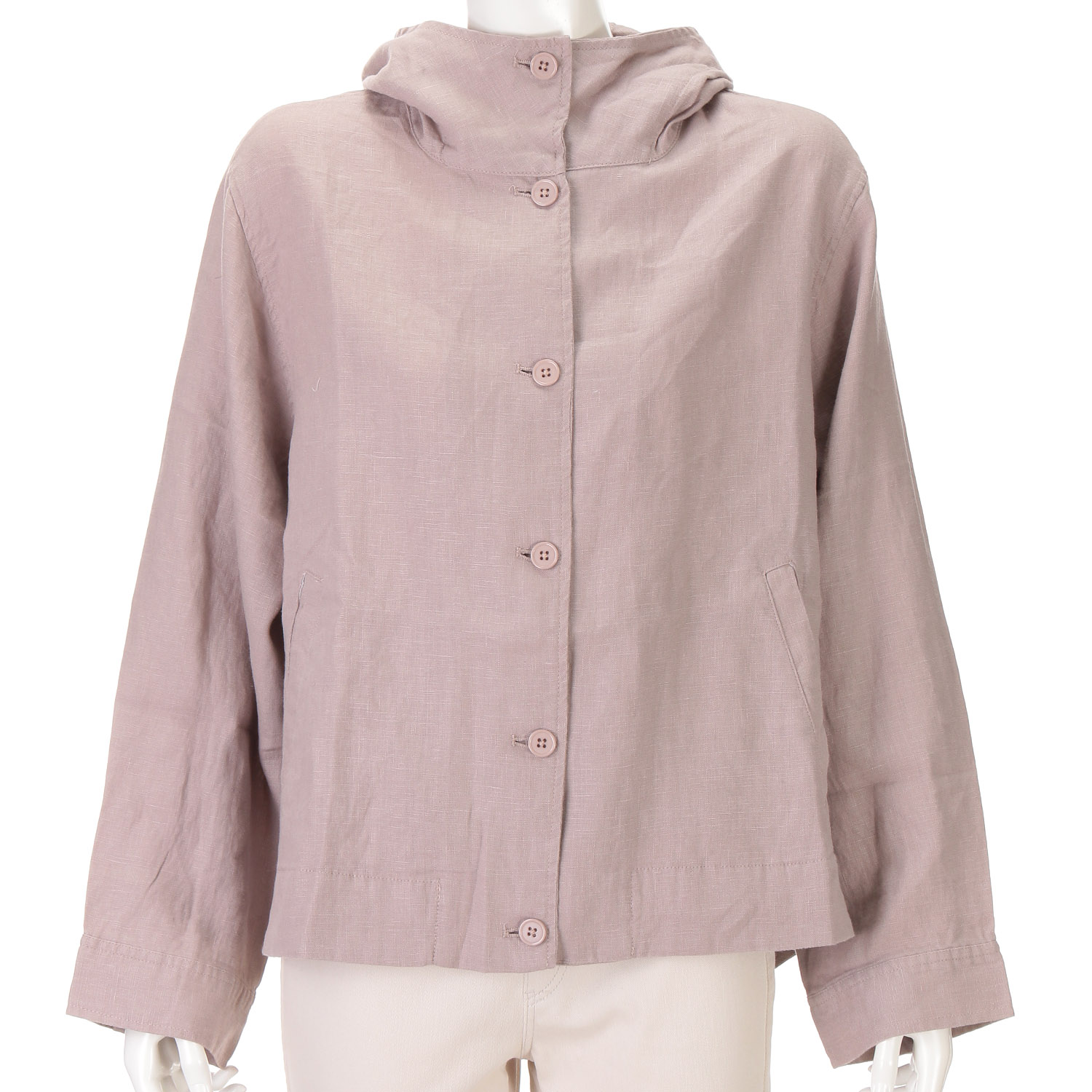 ubasoku フード付きスコッチ釦テールジャケット