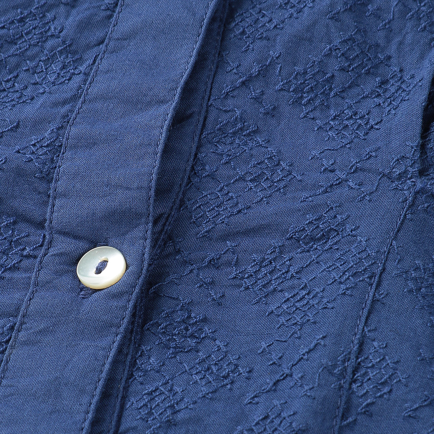 【Insta Live】Fanaka ジオメトリック刺繍ウエストタックフレンチスリーブブラウス - 画像10