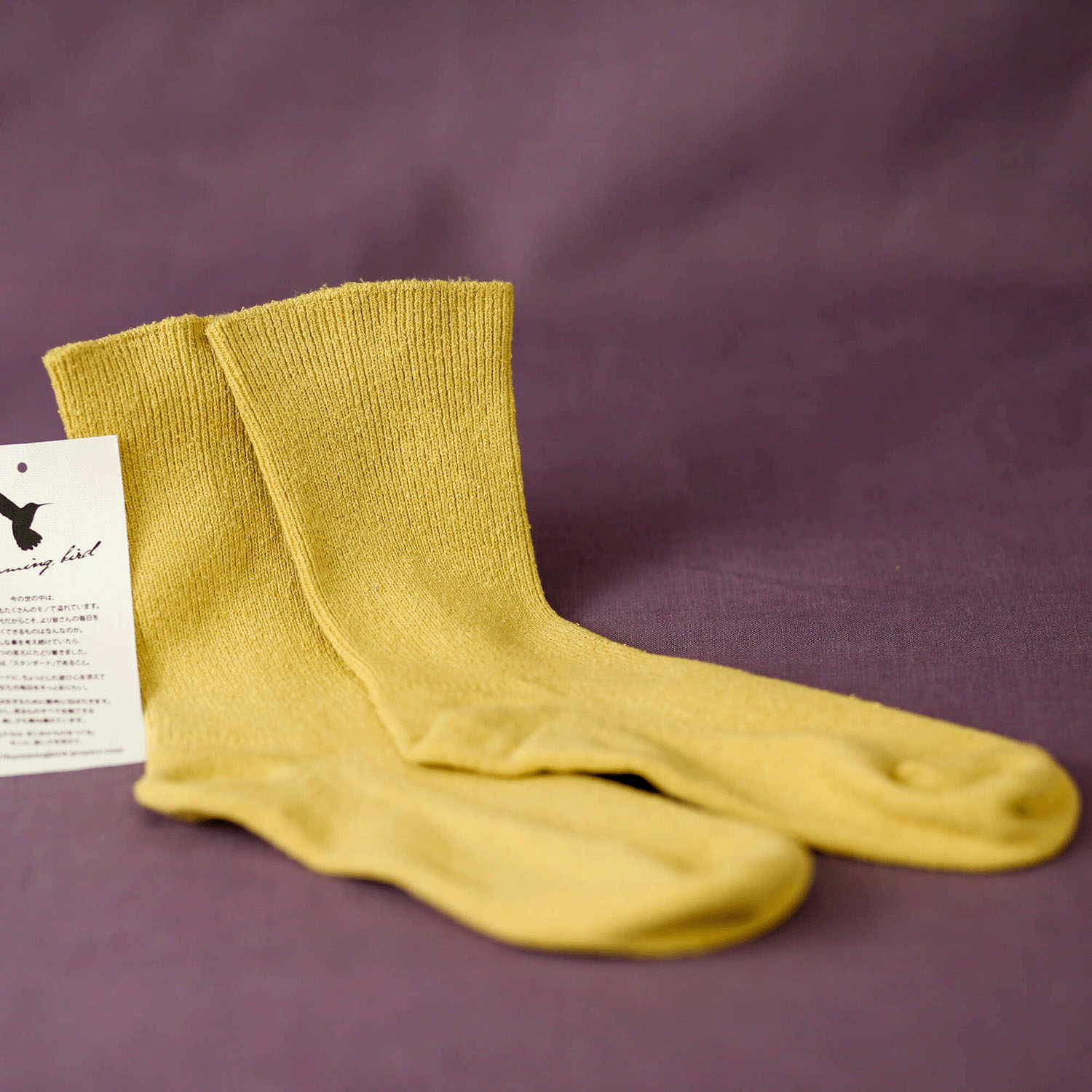 【ETONET限定】HUMMING BIRD ゴム無しシルクリブソックス - 画像7