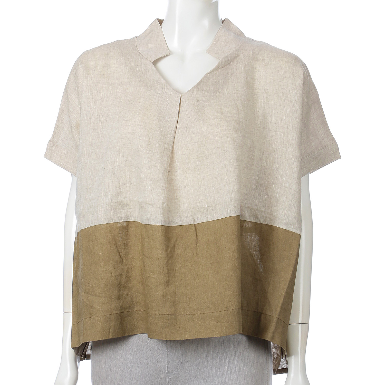 AUG バイカラーブラウス - 画像5