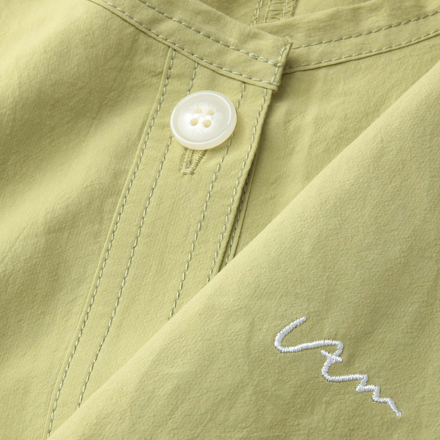 【新ブランド】VAMU ノーカラーシャツブルゾン - 画像8