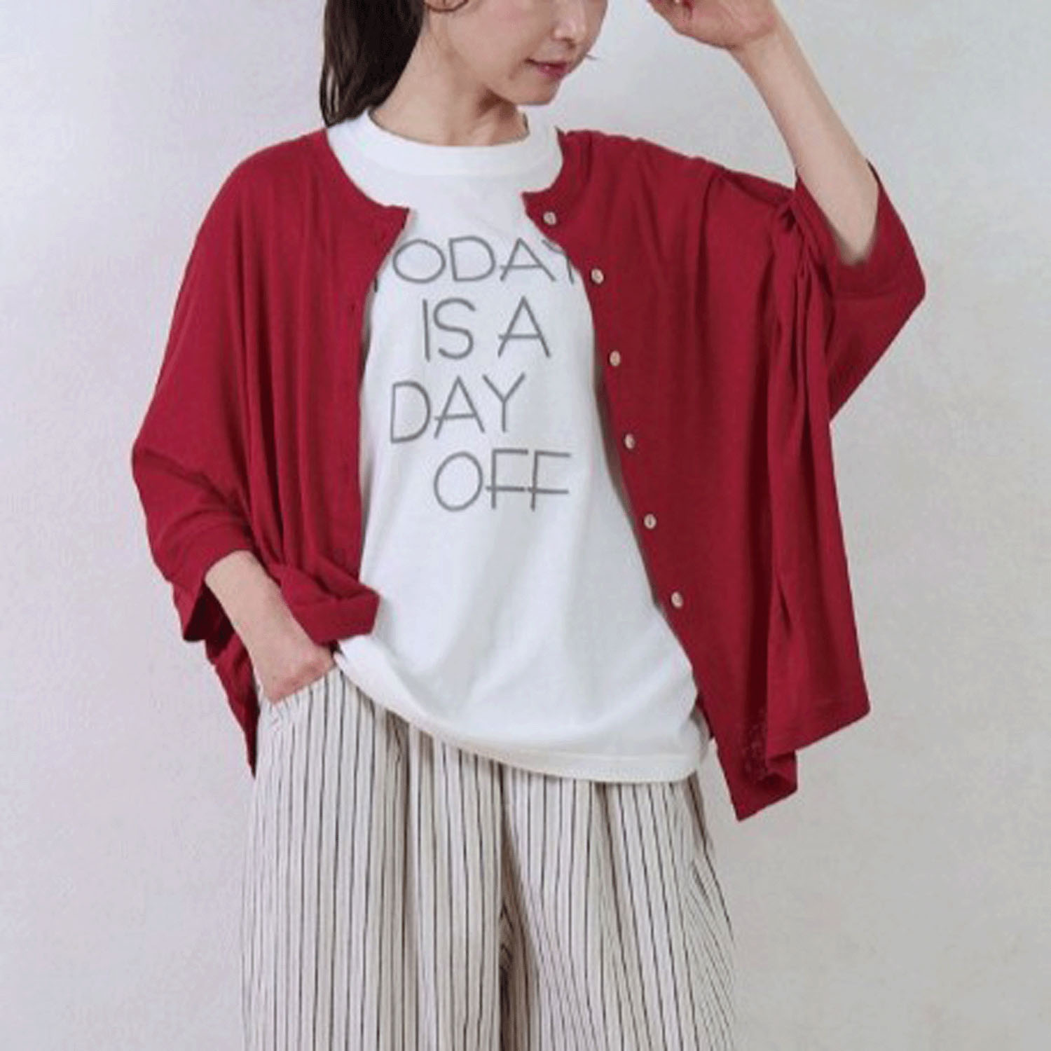 le ciel de demain ソフト天竺ロゴプリンTシャツ - 画像7