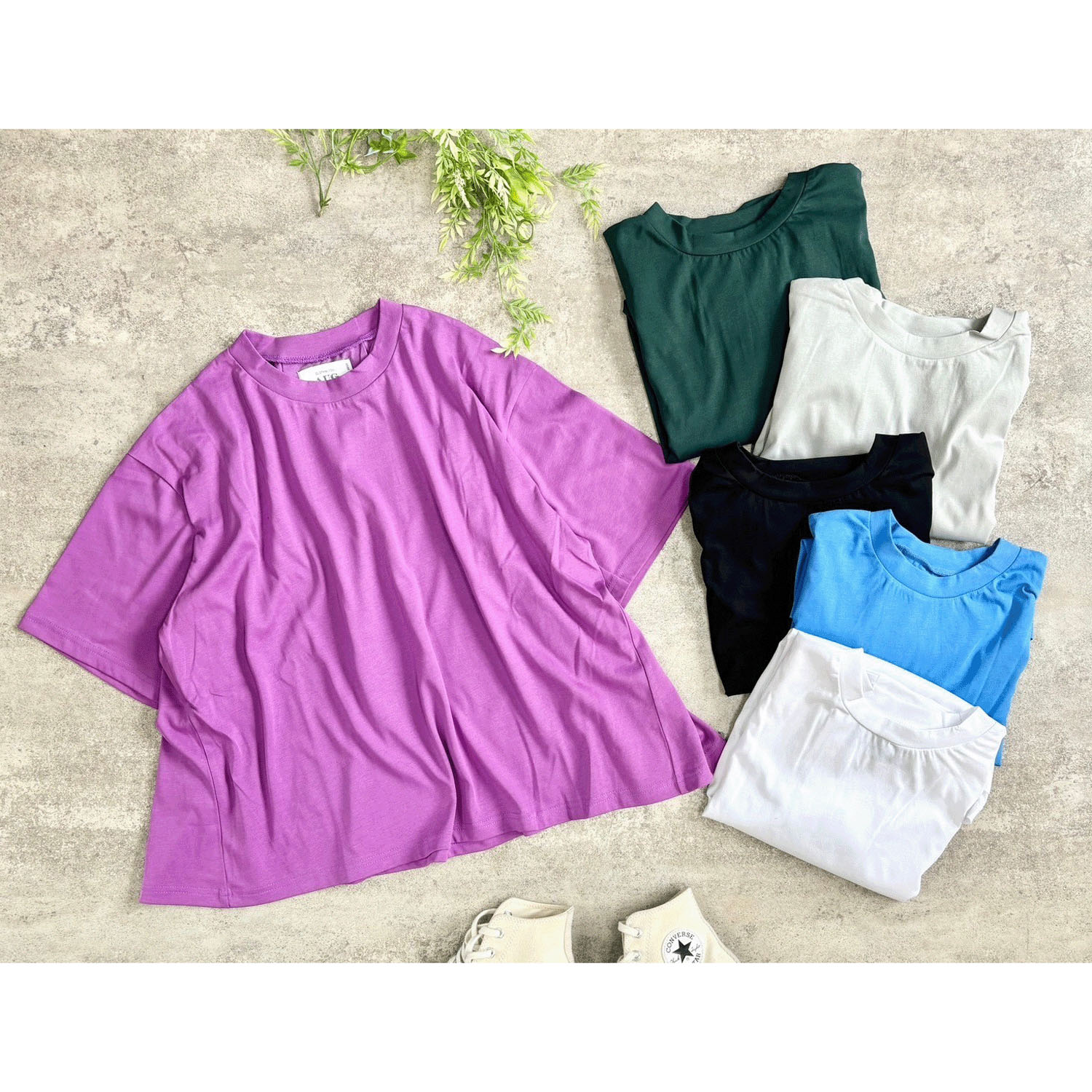 AUG 後ろ2タックTシャツ - 画像2