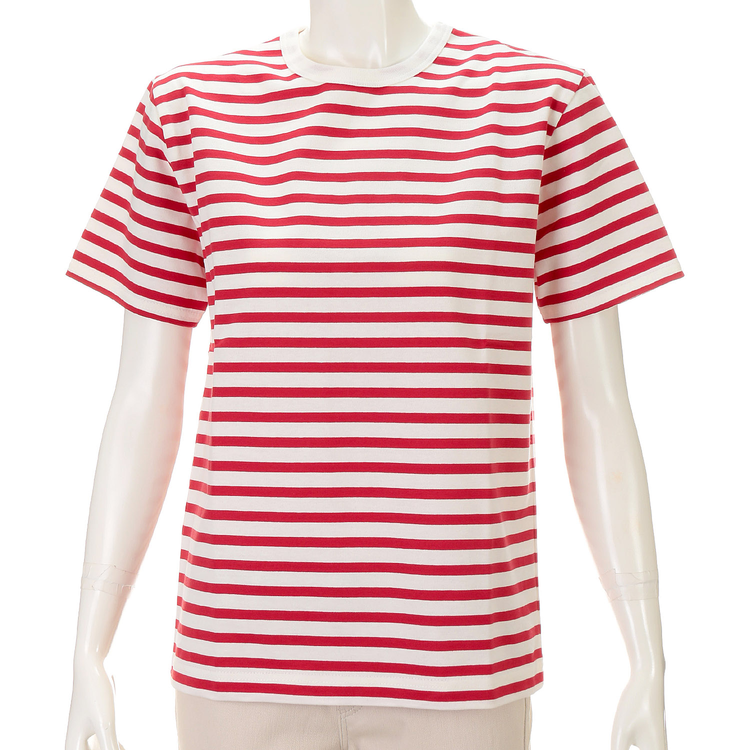 AUG 半袖ボーダークルーネックTシャツ - 画像6