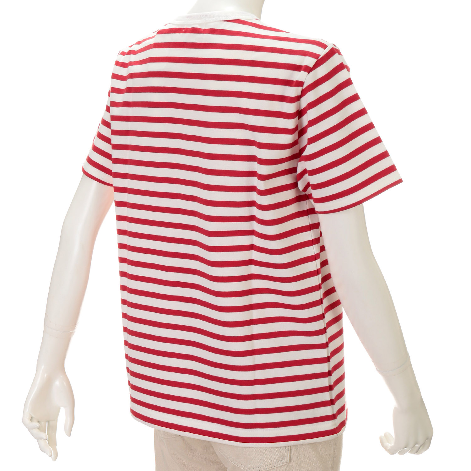 AUG 半袖ボーダークルーネックTシャツ - 画像7