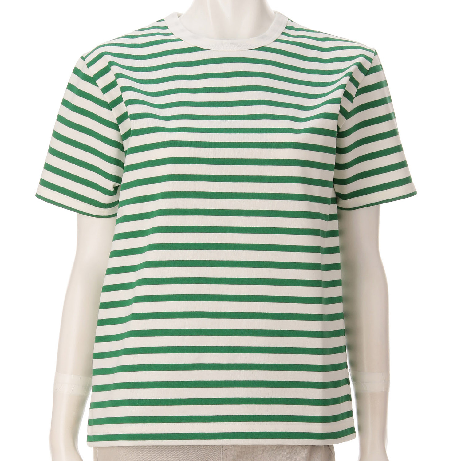 AUG 半袖ボーダークルーネックTシャツ - 画像10