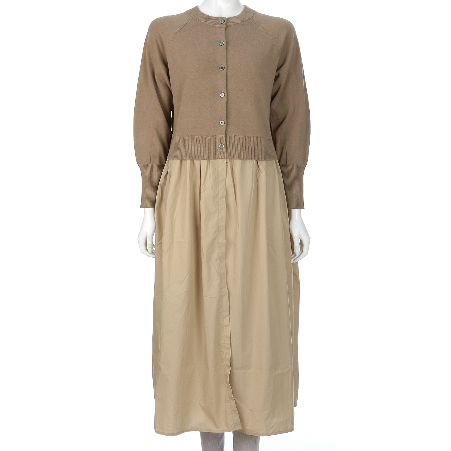 mao made 異素材切替2WAYロングカーディガン - 画像9