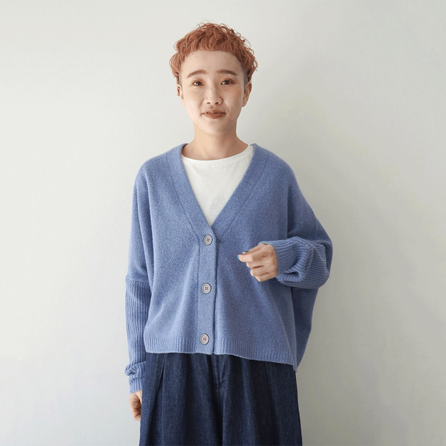 【Insta Live】mao made Vネックカーディガン