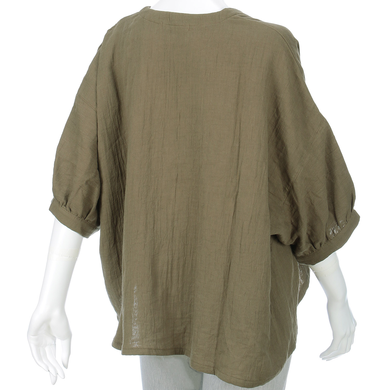 homeworking ダブルガーゼハンドワッシャーカーディガン - 画像5