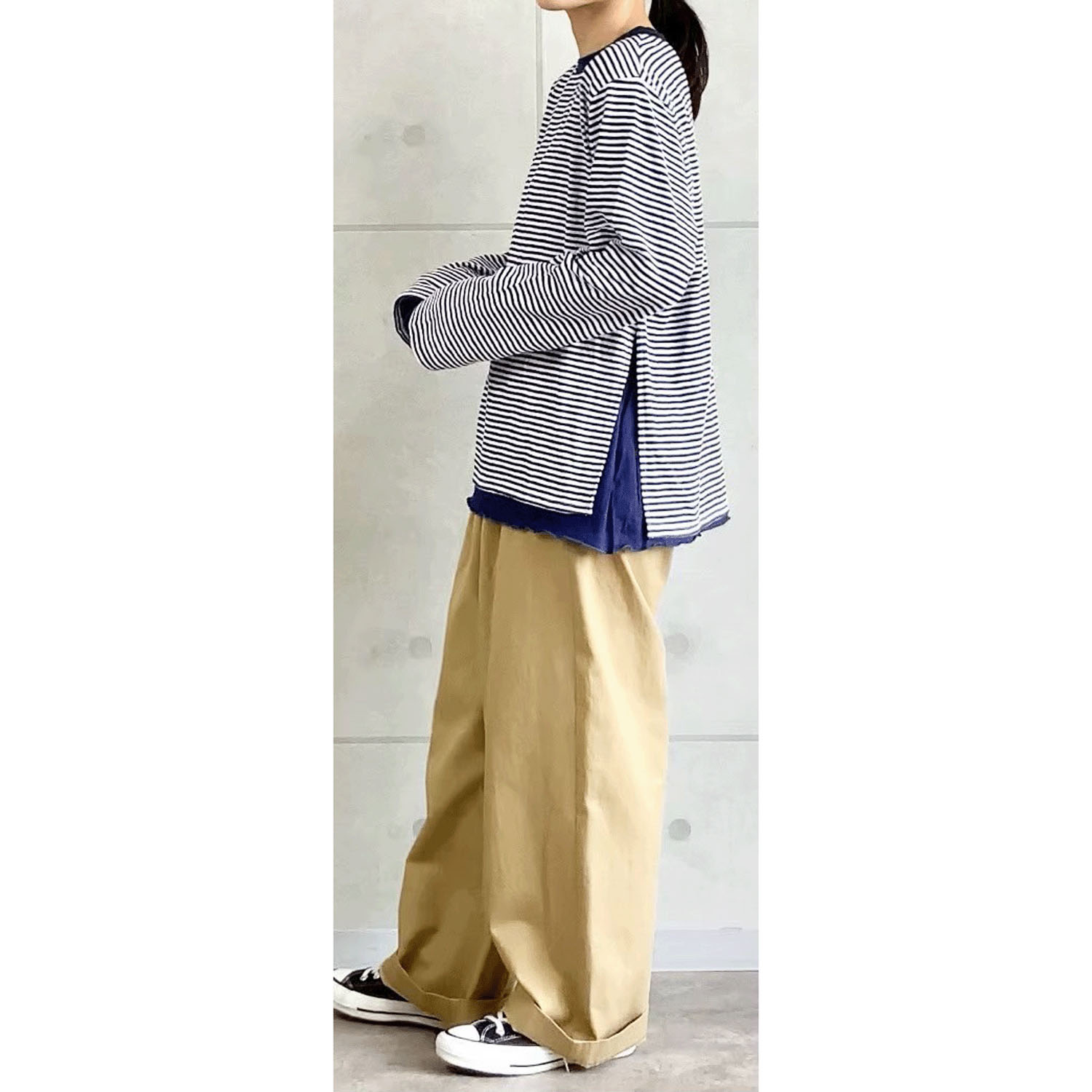 【Insta Live】AUG ボーダーレイヤードTee - 画像5