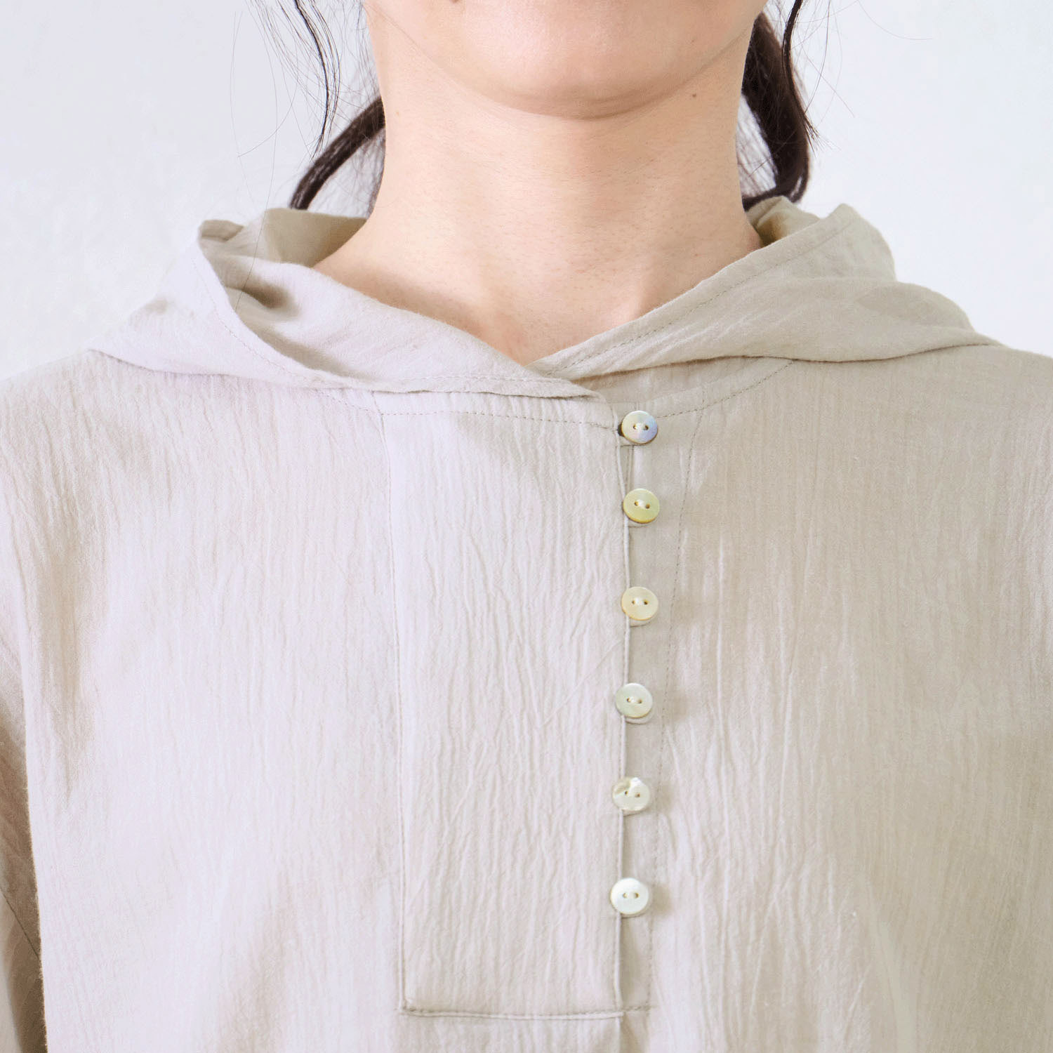 Le ciel a tempsdoux 綿クレープチュニック - 画像5