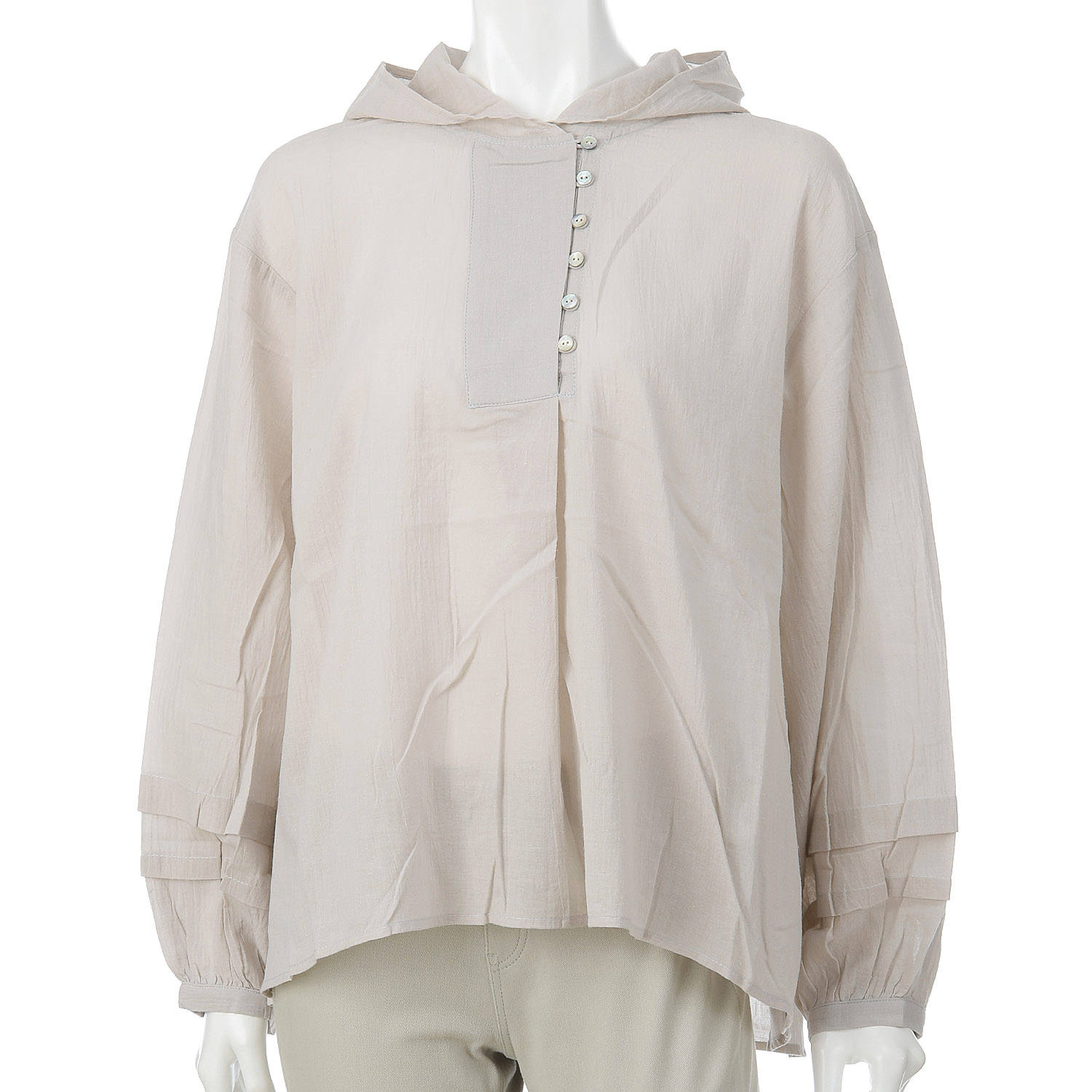 Le ciel a tempsdoux 綿クレープチュニック - 画像8