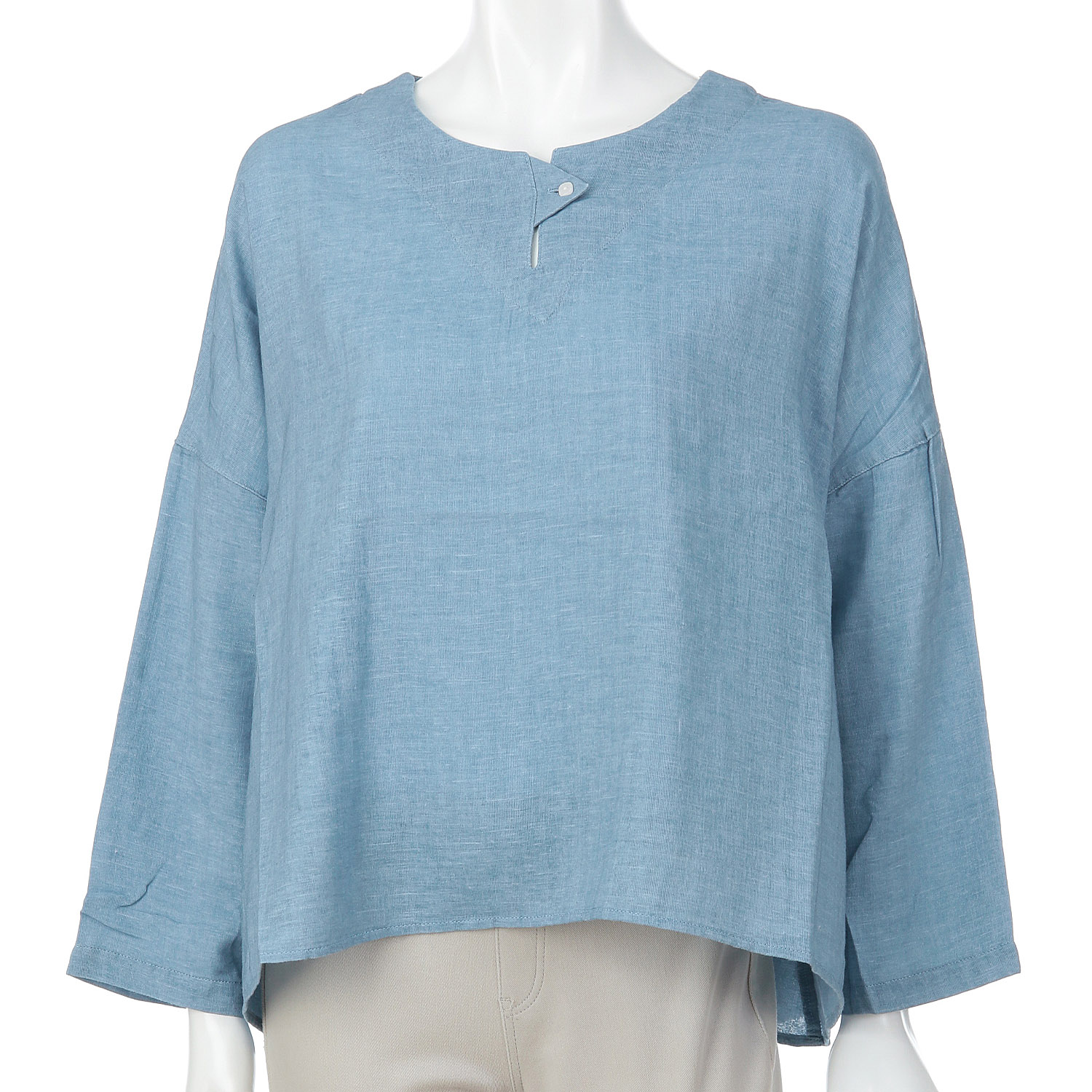 Le ciel a tempsdoux ガーゼシャンブレーブラウス - 画像11