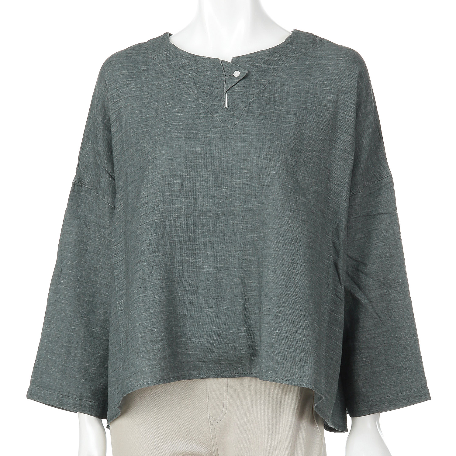 Le ciel a tempsdoux ガーゼシャンブレーブラウス - 画像3