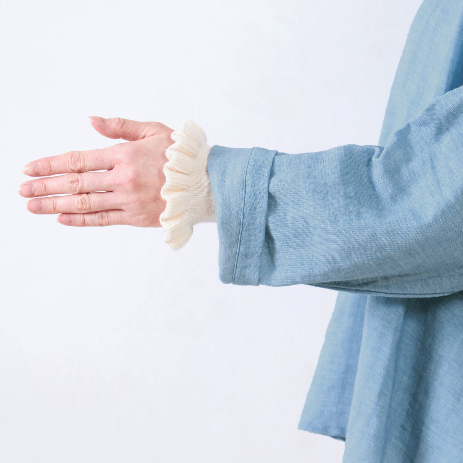 Le ciel a tempsdoux ガーゼシャンブレーブラウス - 画像9