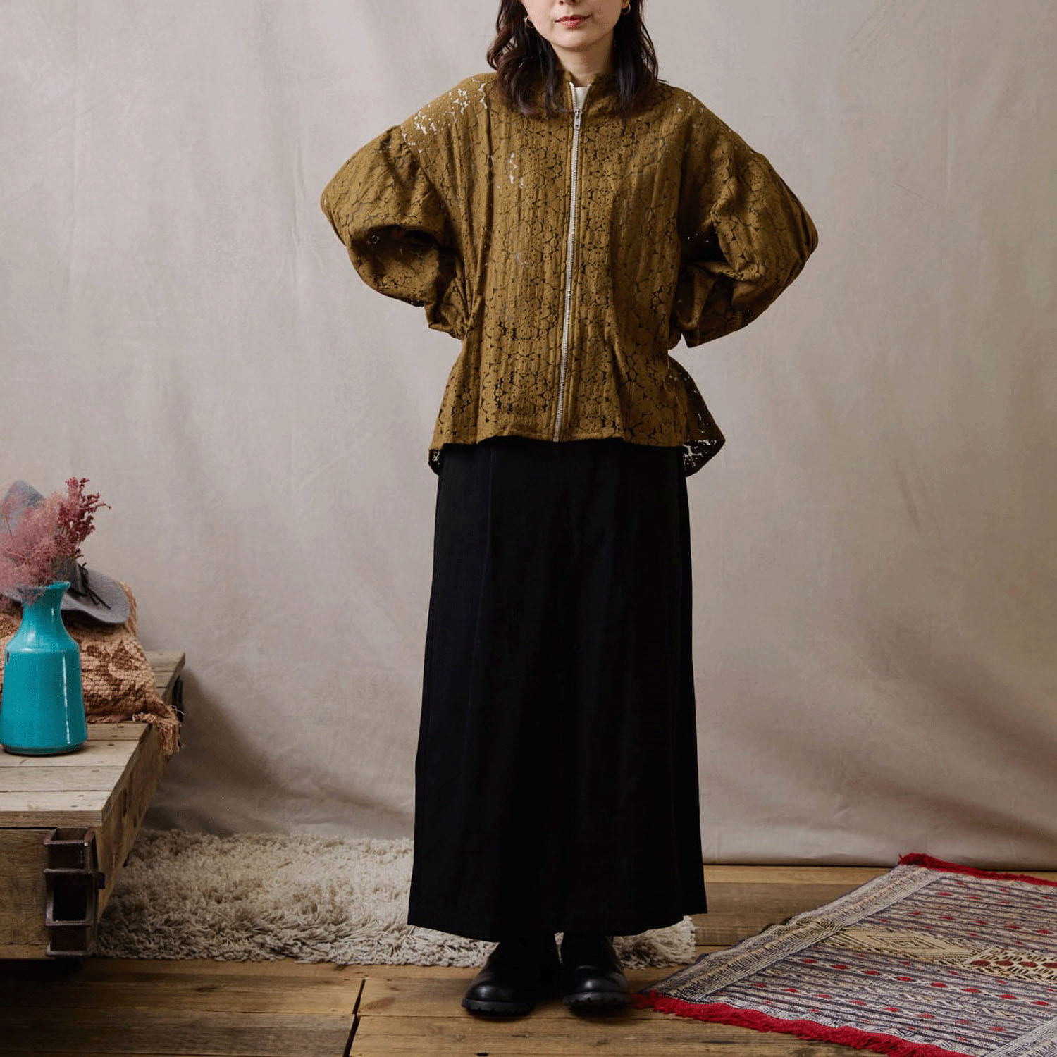 【Insta Live】teMite ボリューム袖ブルゾン - 画像8