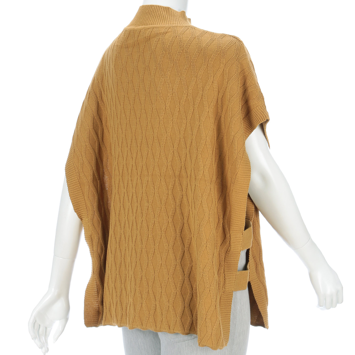 teMite 綿ニット模様編みベスト - 画像17