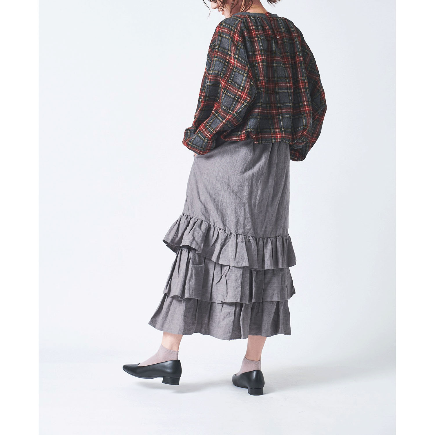ubasoku 3段ティアードスカート - 画像2
