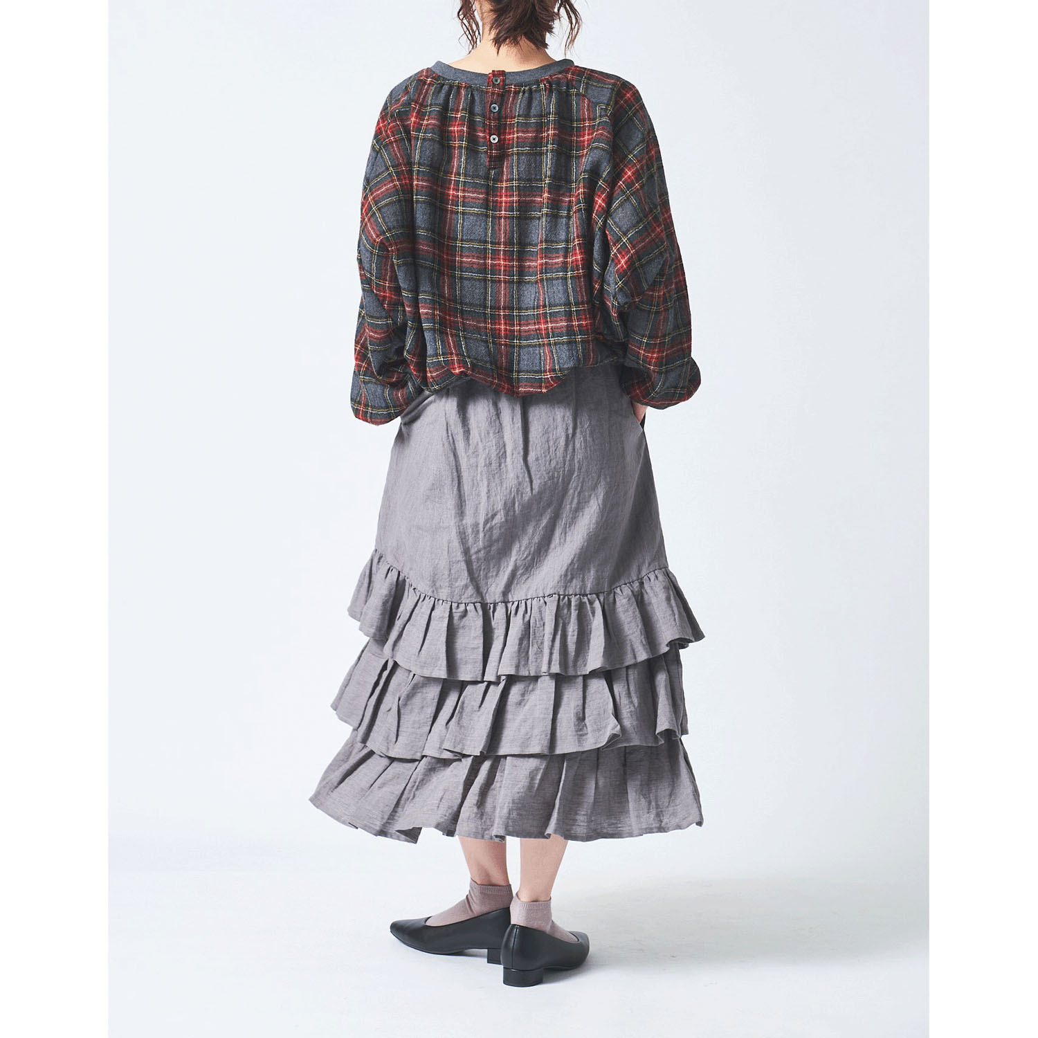 ubasoku 3段ティアードスカート - 画像3