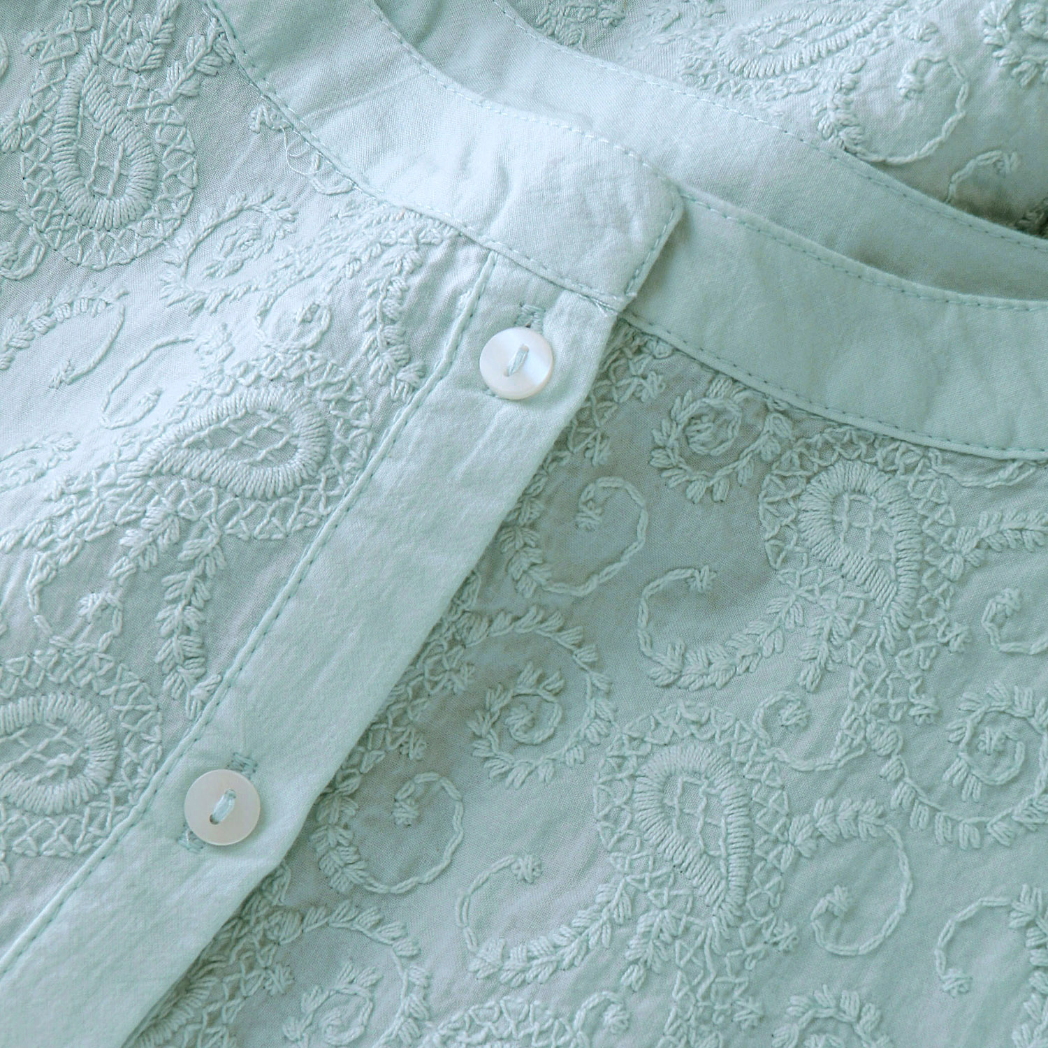 Fanaka フリルスリーブ刺繍ブラウス - 画像10