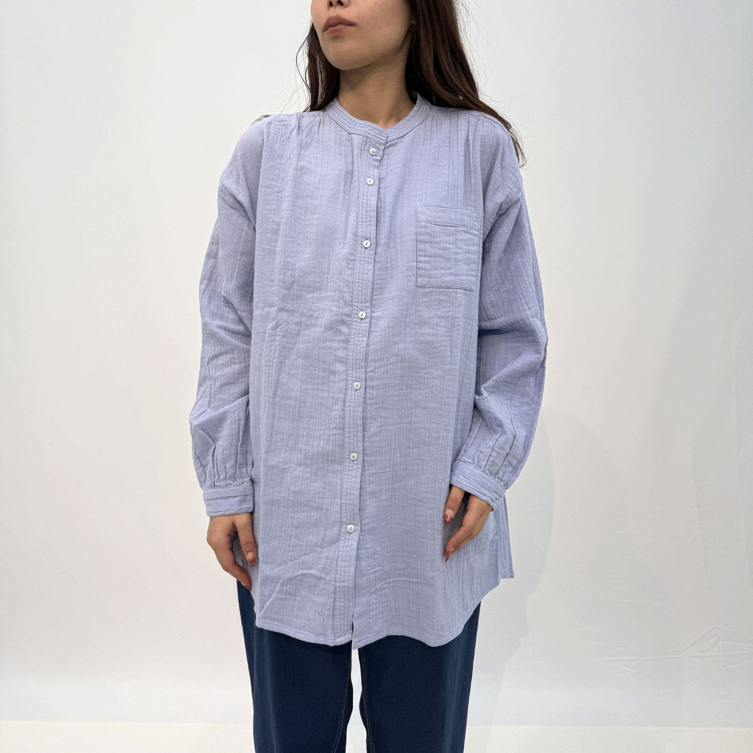 Fanaka ダブルガーゼシャツブラウス - 画像15