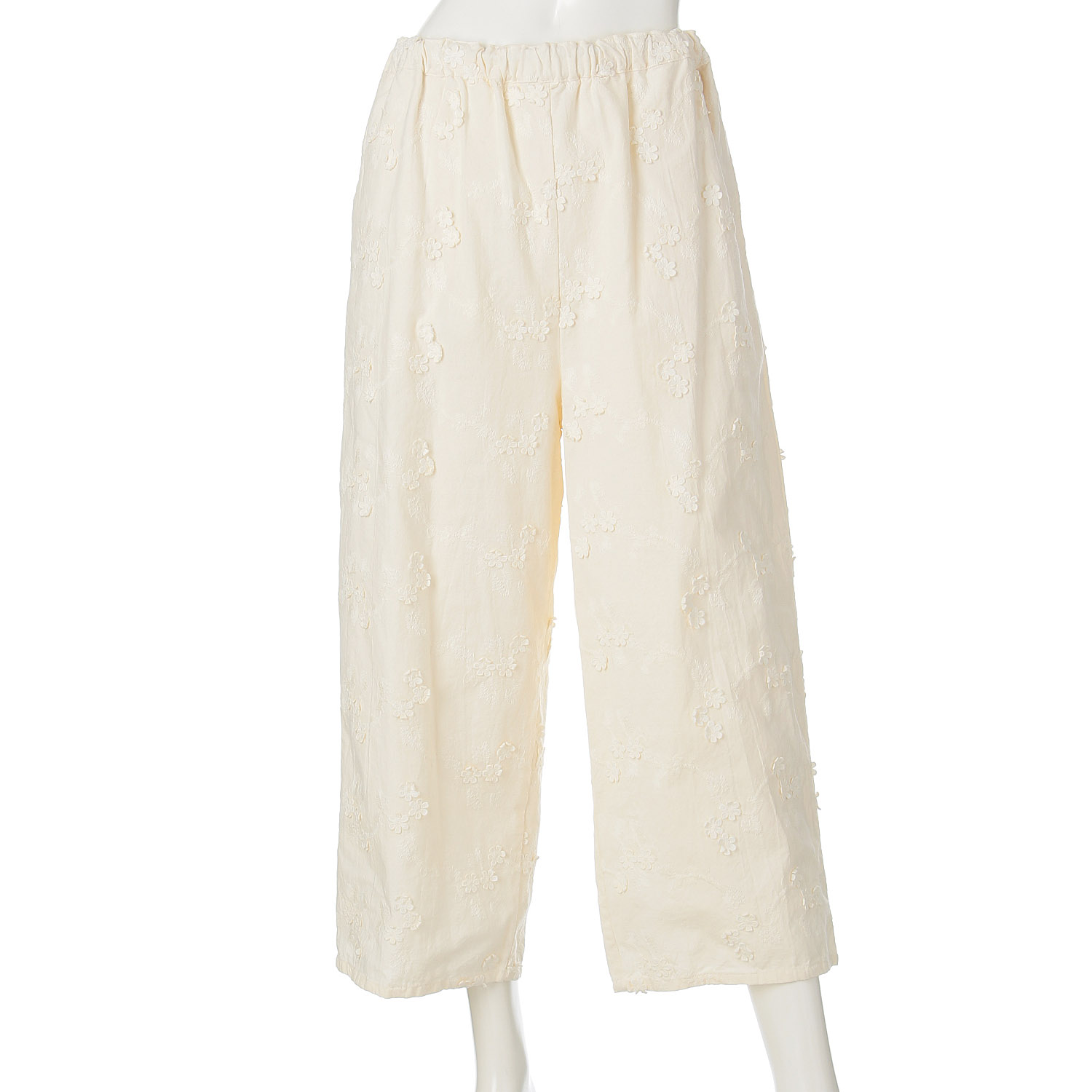 teMite 立体刺繍ワイドパンツ - 画像13