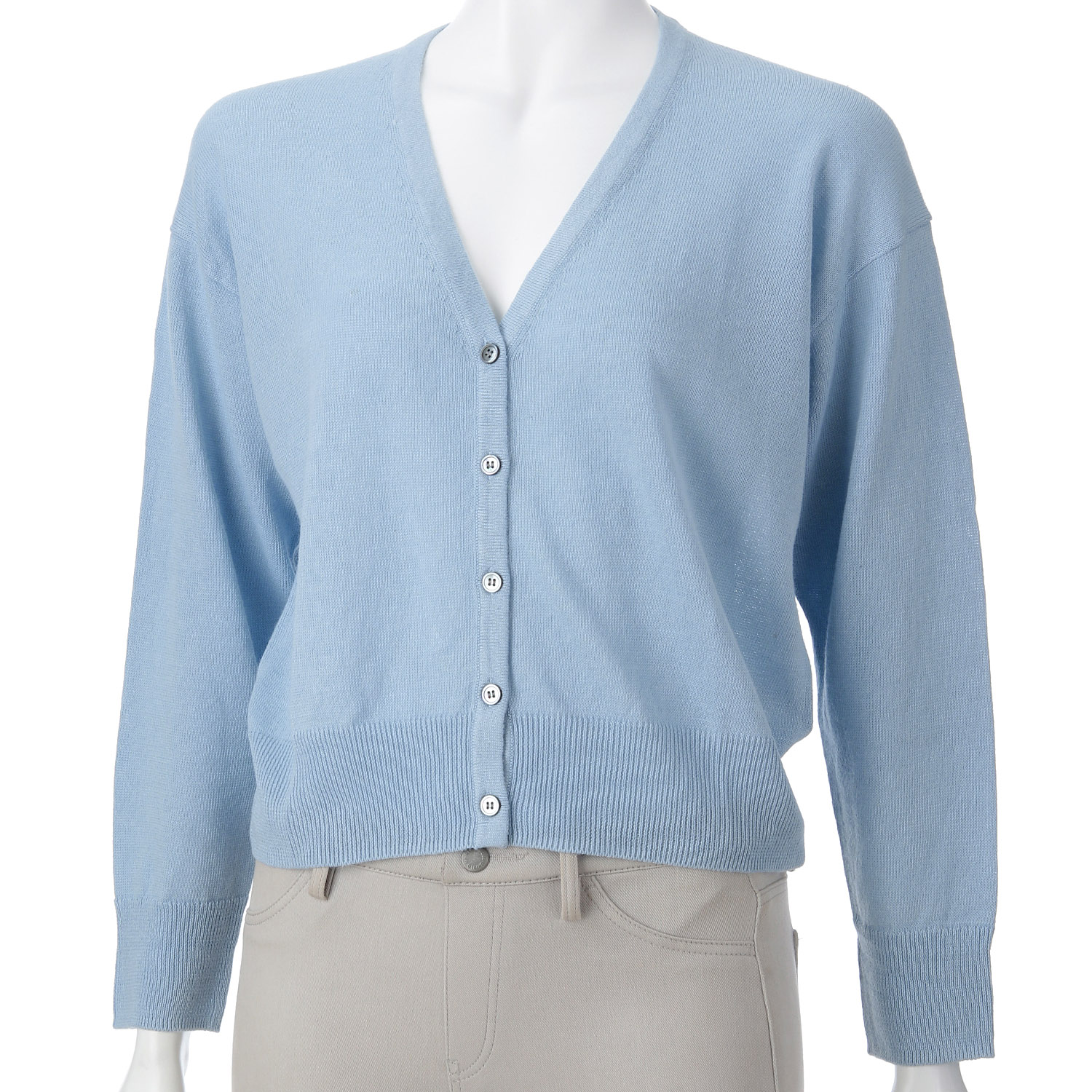 mao made Vネッククロップド丈カーディガン - 画像15