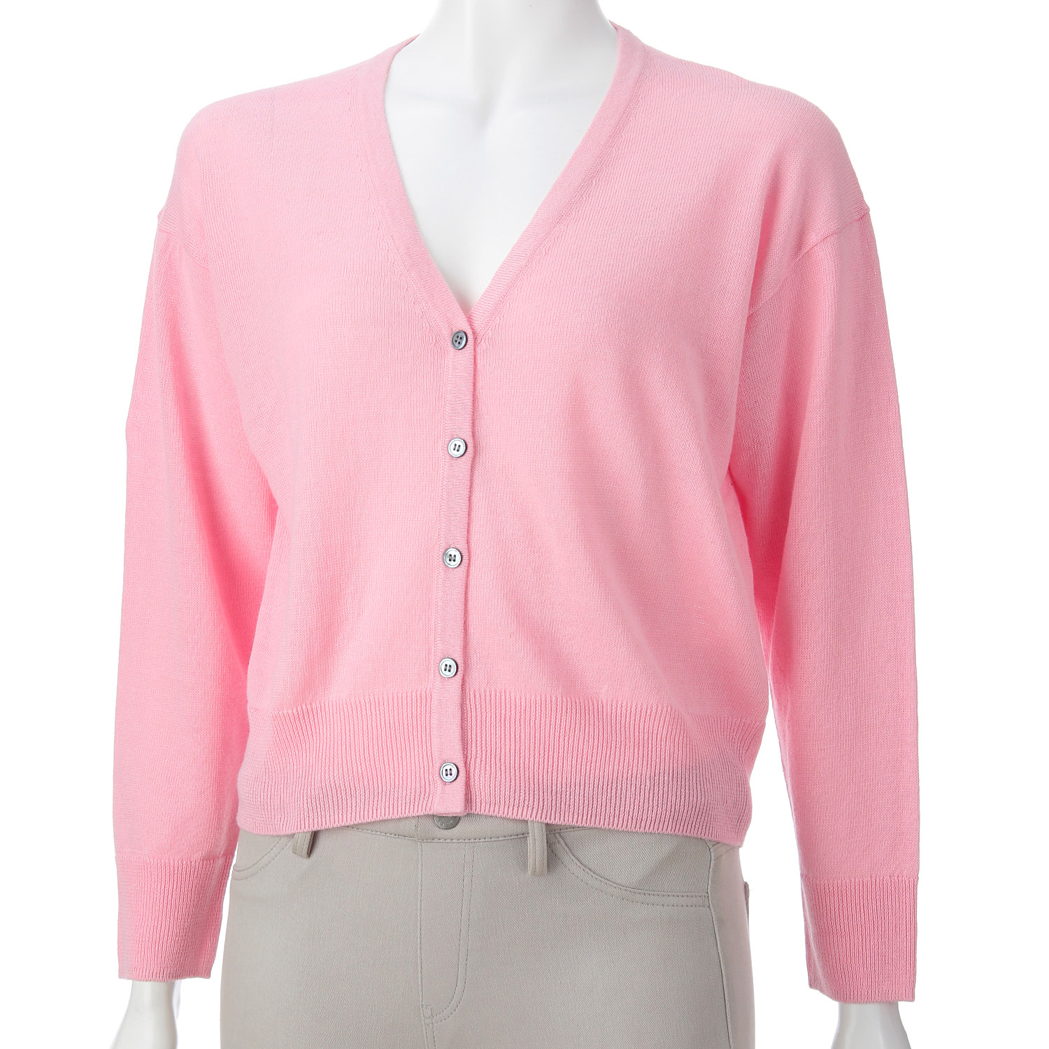 mao made Vネッククロップド丈カーディガン - 画像7