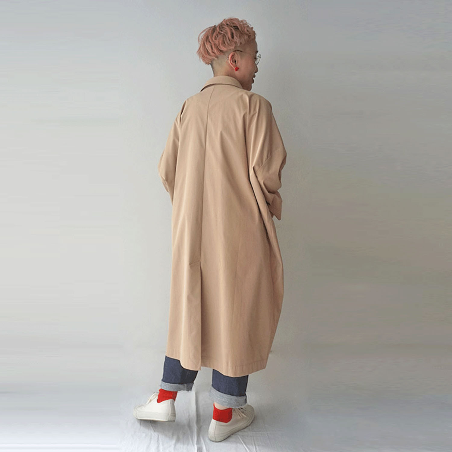 mao made ステンカラーコート - 画像4