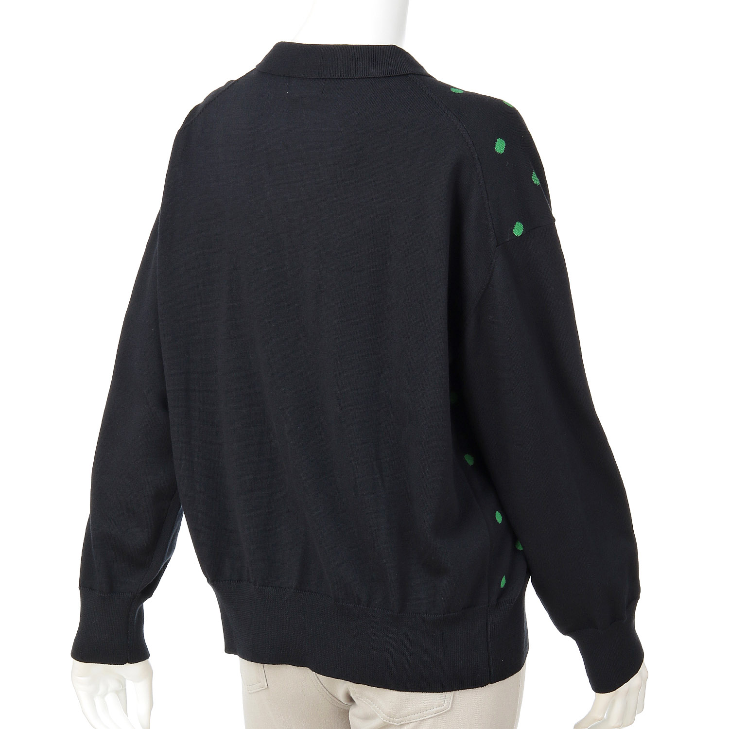 【Insta Live】mao made ちょこっと衿ドットWジャカードプルオーバー - 画像6