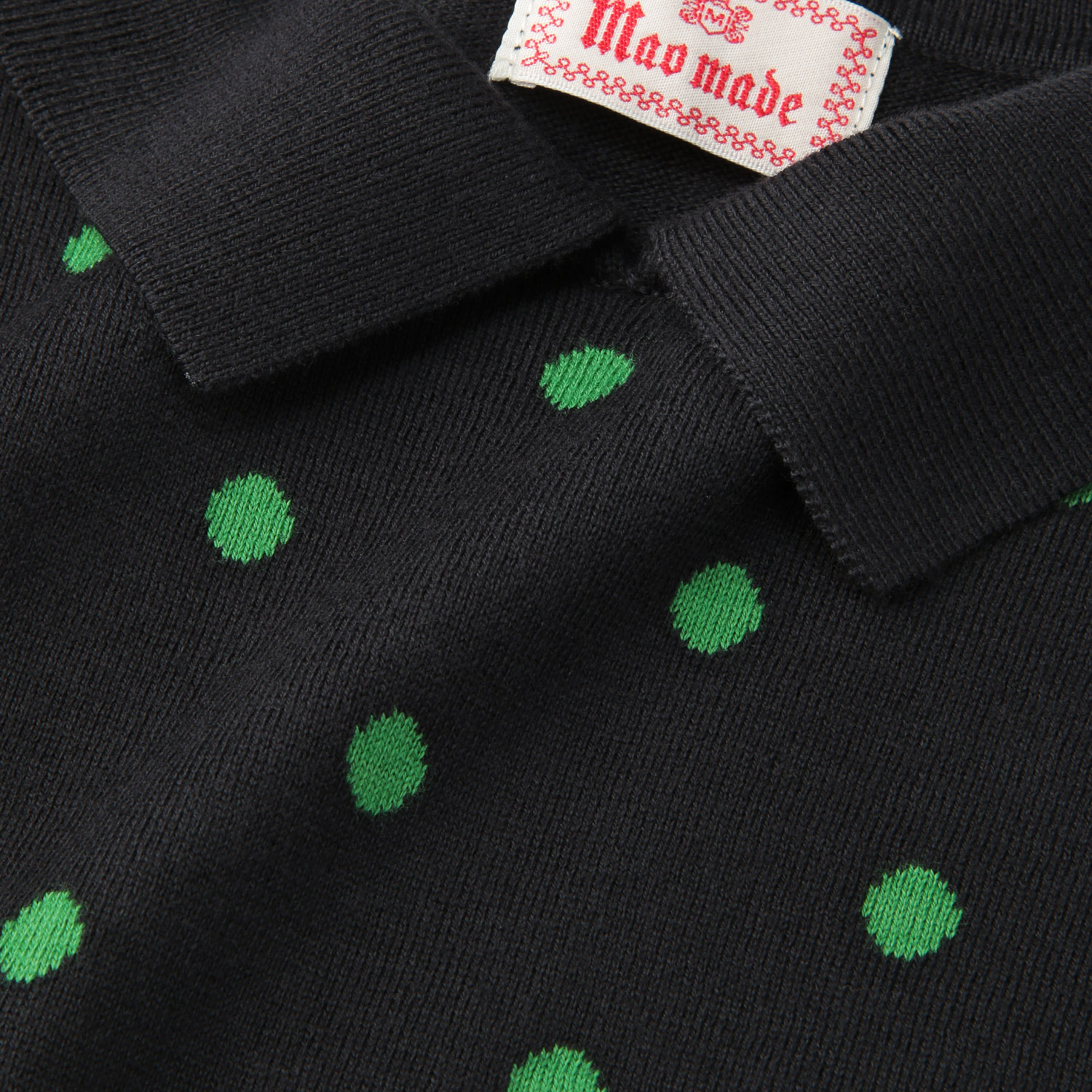 【Insta Live】mao made ちょこっと衿ドットWジャカードプルオーバー - 画像7