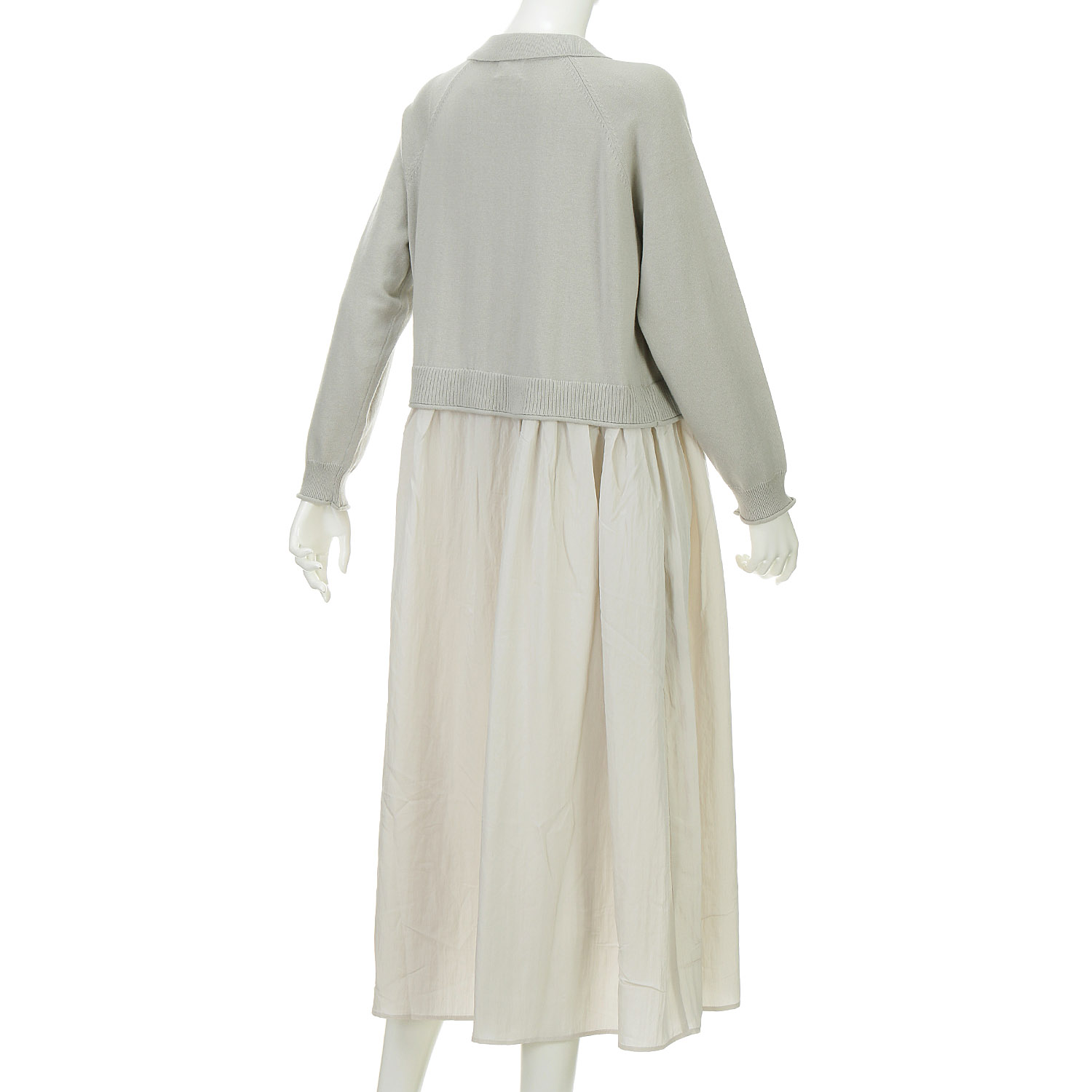 【Insta Live】mao made 衿付きカーデ＋ひらひらスカートロングカーディガン - 画像5