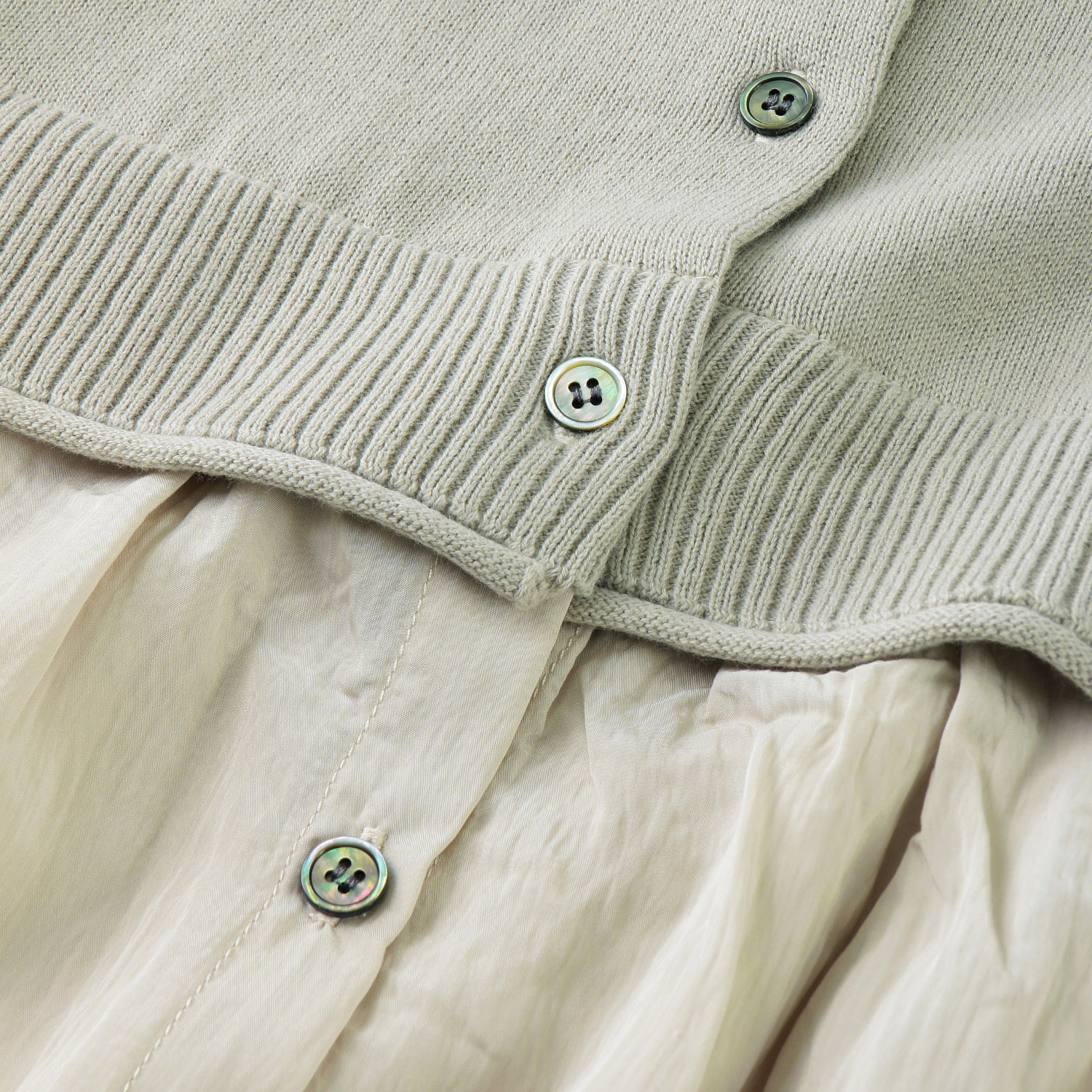 【Insta Live】mao made 衿付きカーデ＋ひらひらスカートロングカーディガン - 画像6