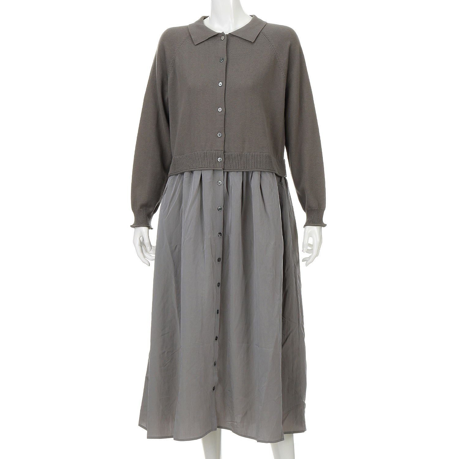 【Insta Live】mao made 衿付きカーデ＋ひらひらスカートロングカーディガン - 画像9