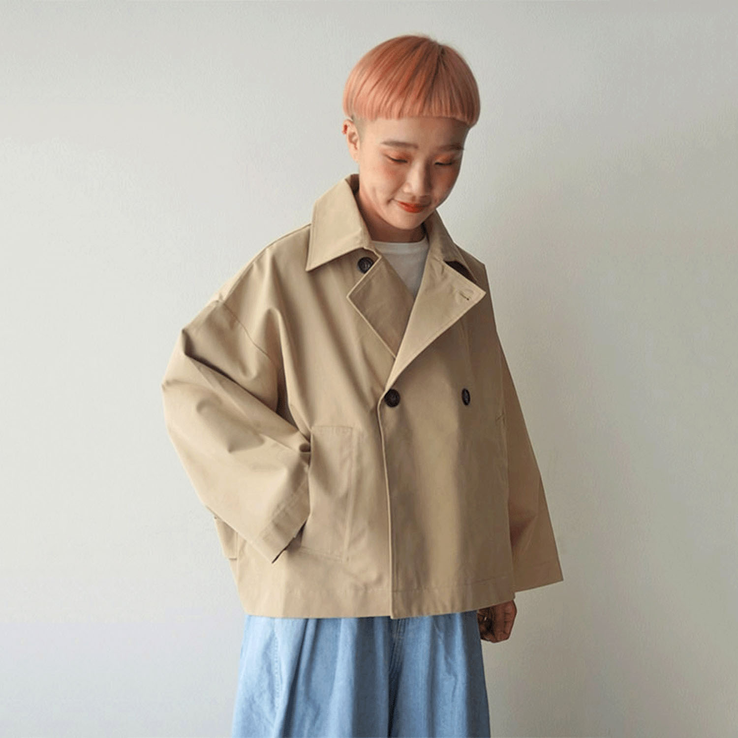 mao made トレンチカラージャケット