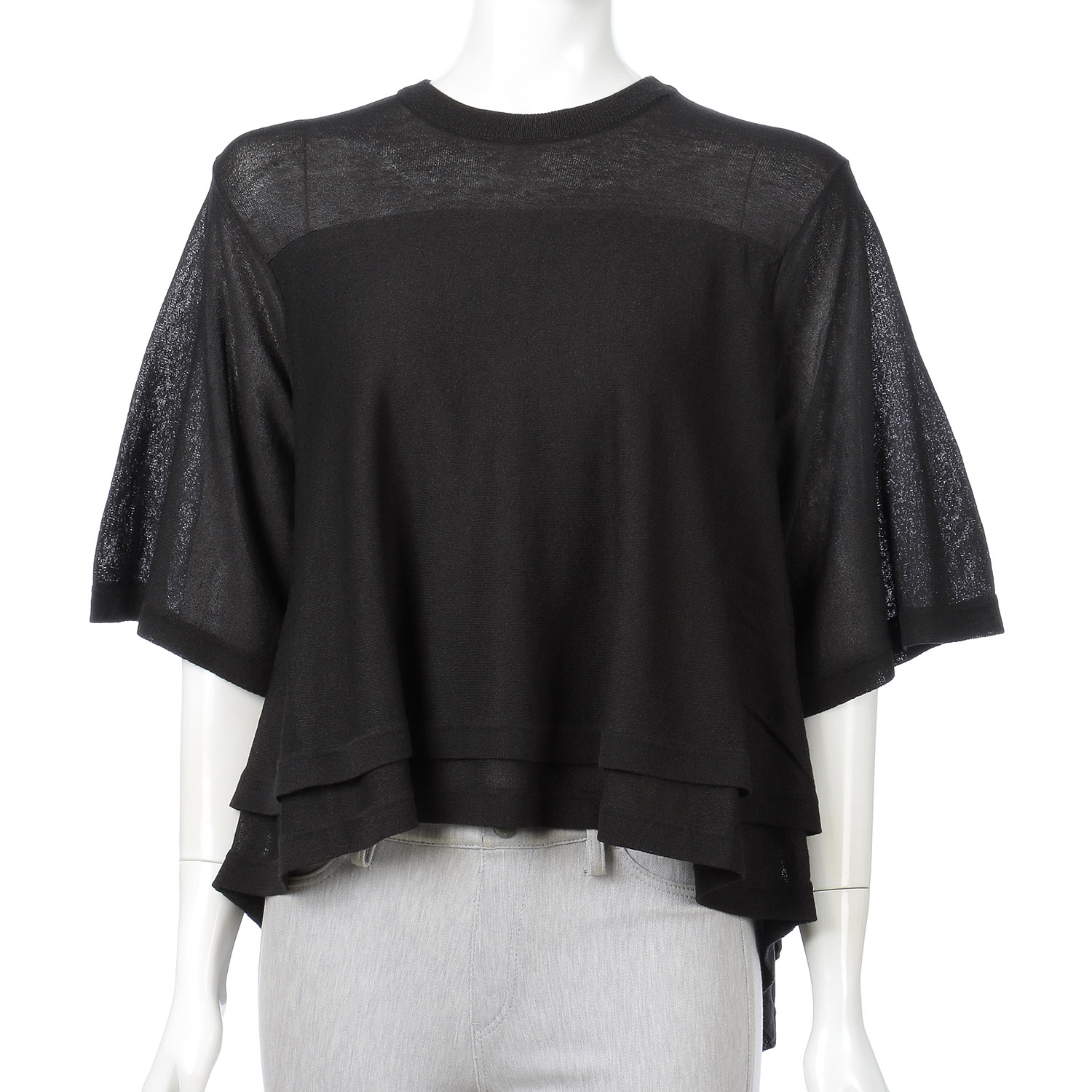 Dona Marie レイヤード風フレアニットプルオーバー - 画像2