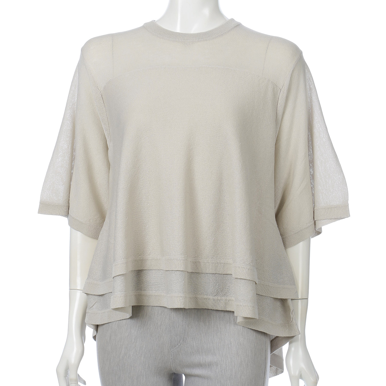 Dona Marie レイヤード風フレアニットプルオーバー - 画像3