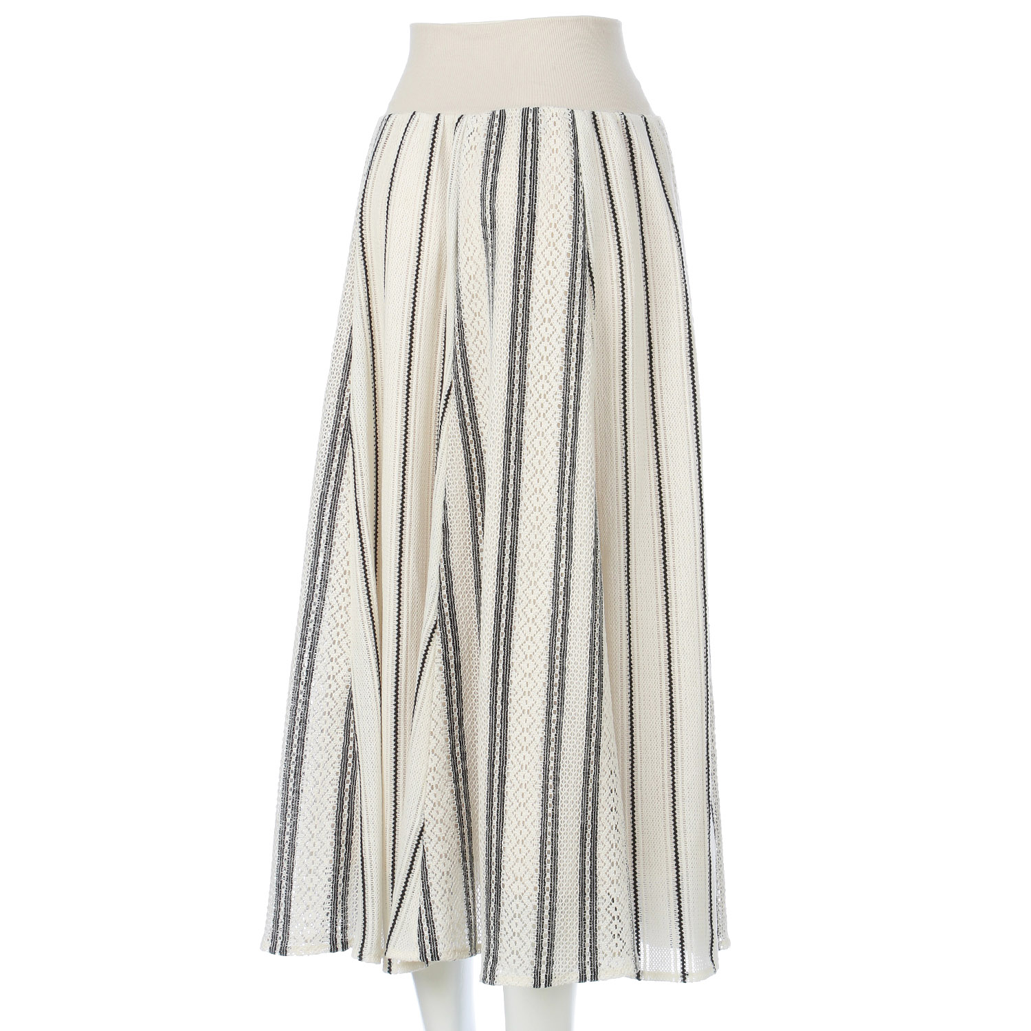 MONiLE ラッセルストライプ組み合せスカート - 画像8