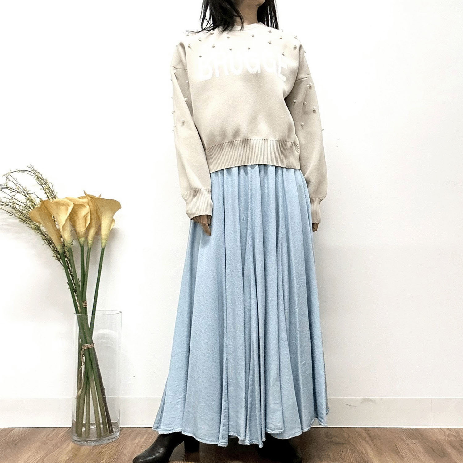 MONiLE デニムロングスカート - 画像6