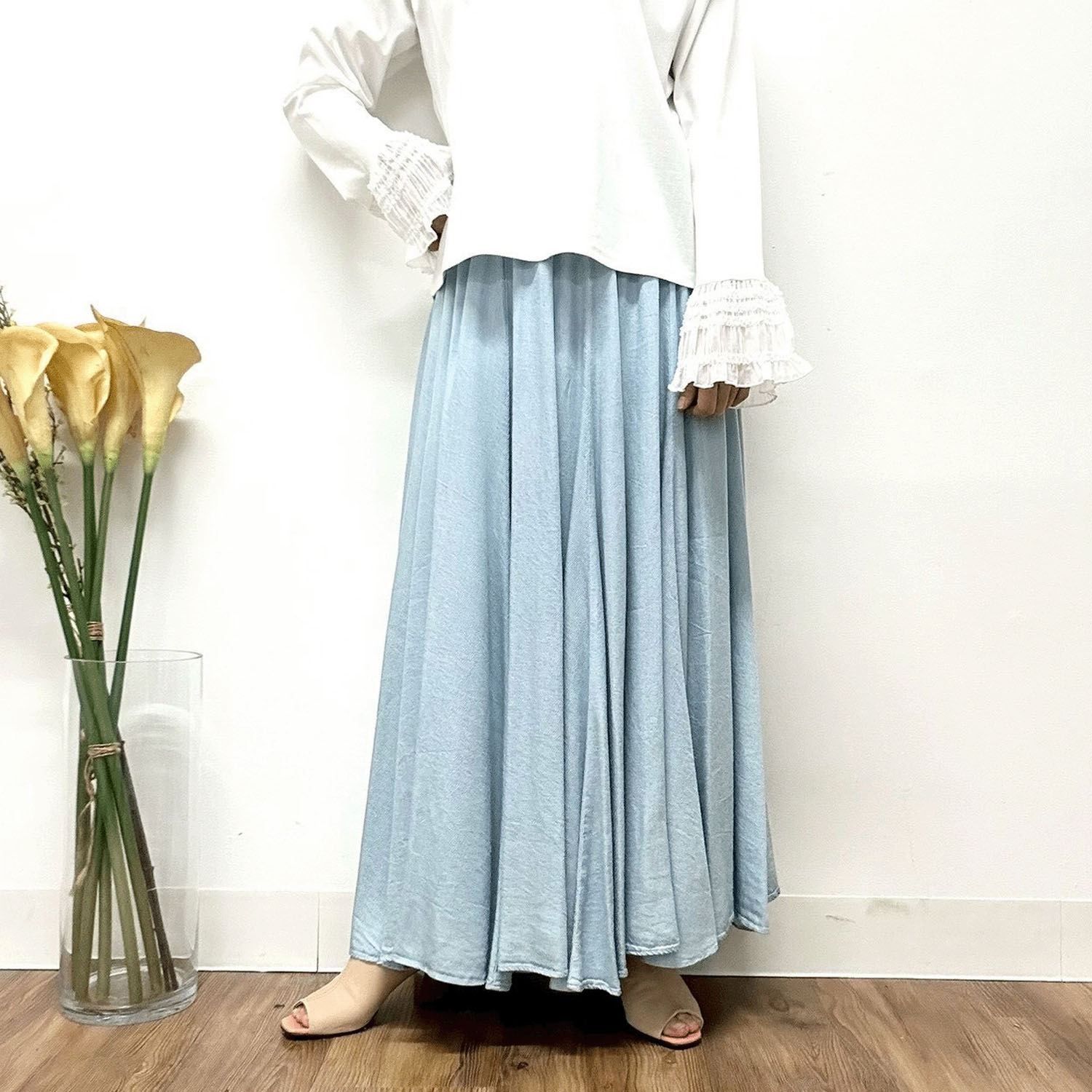 MONiLE デニムロングスカート